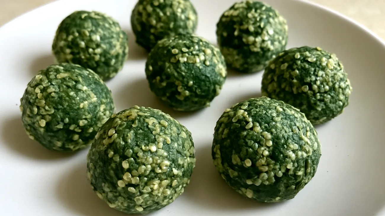 Boules d'énergie aux graines de chanvre et spiruline"
