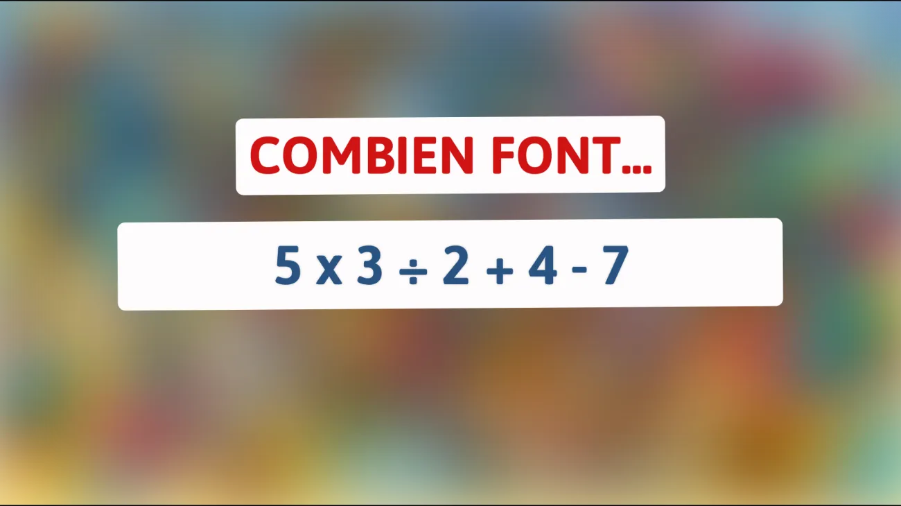 Découvrez si vous êtes un génie des maths avec cette énigme : Réussirez-vous à résoudre ce casse-tête mathématique ?"