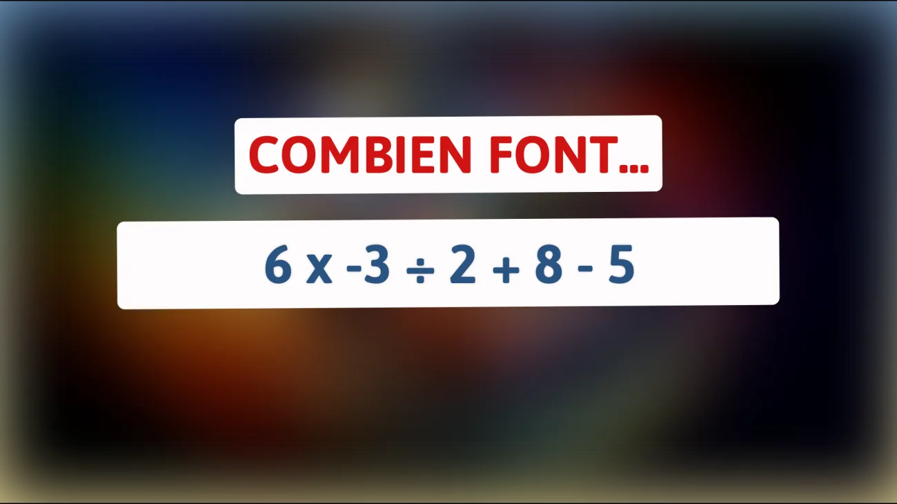 Défiez votre intelligence avec cette énigme mathématique qui risque de vous surprendre !"