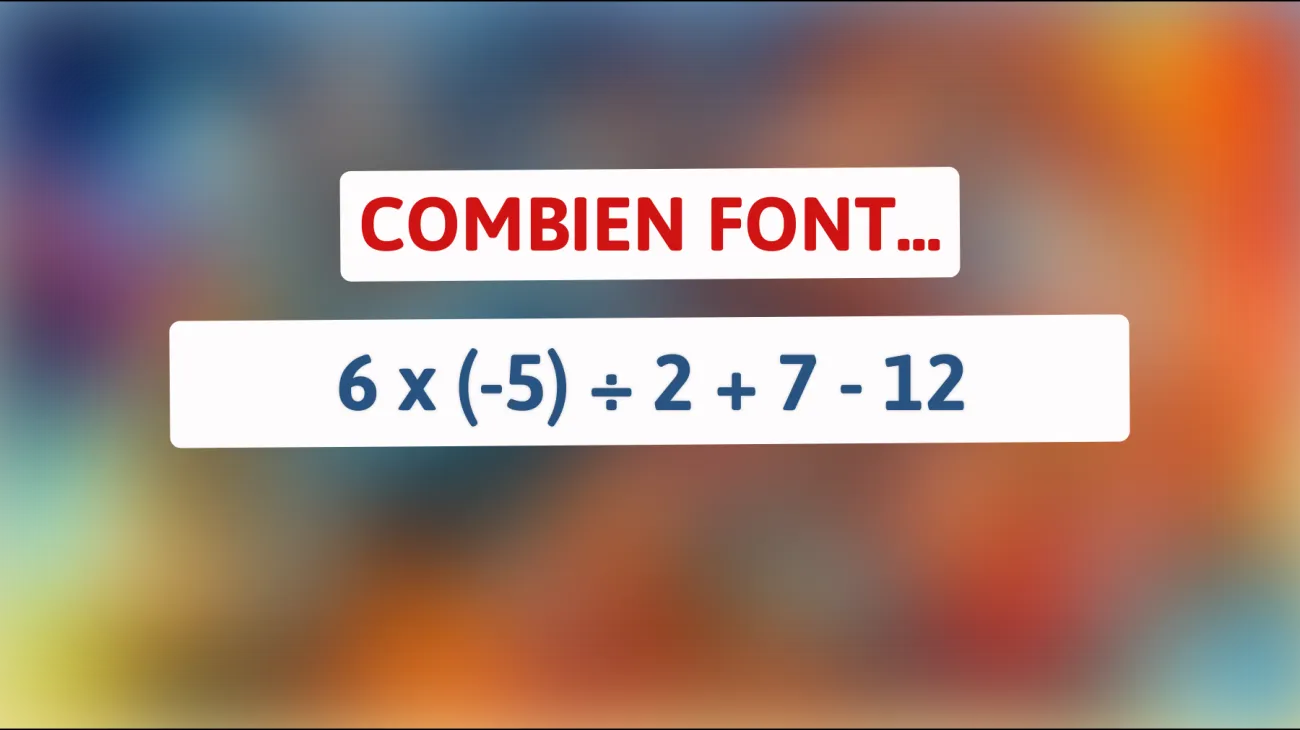 Relèverez-vous le défi ? Résolvez cette énigme mathématique pour savoir si vous êtes un véritable génie !"