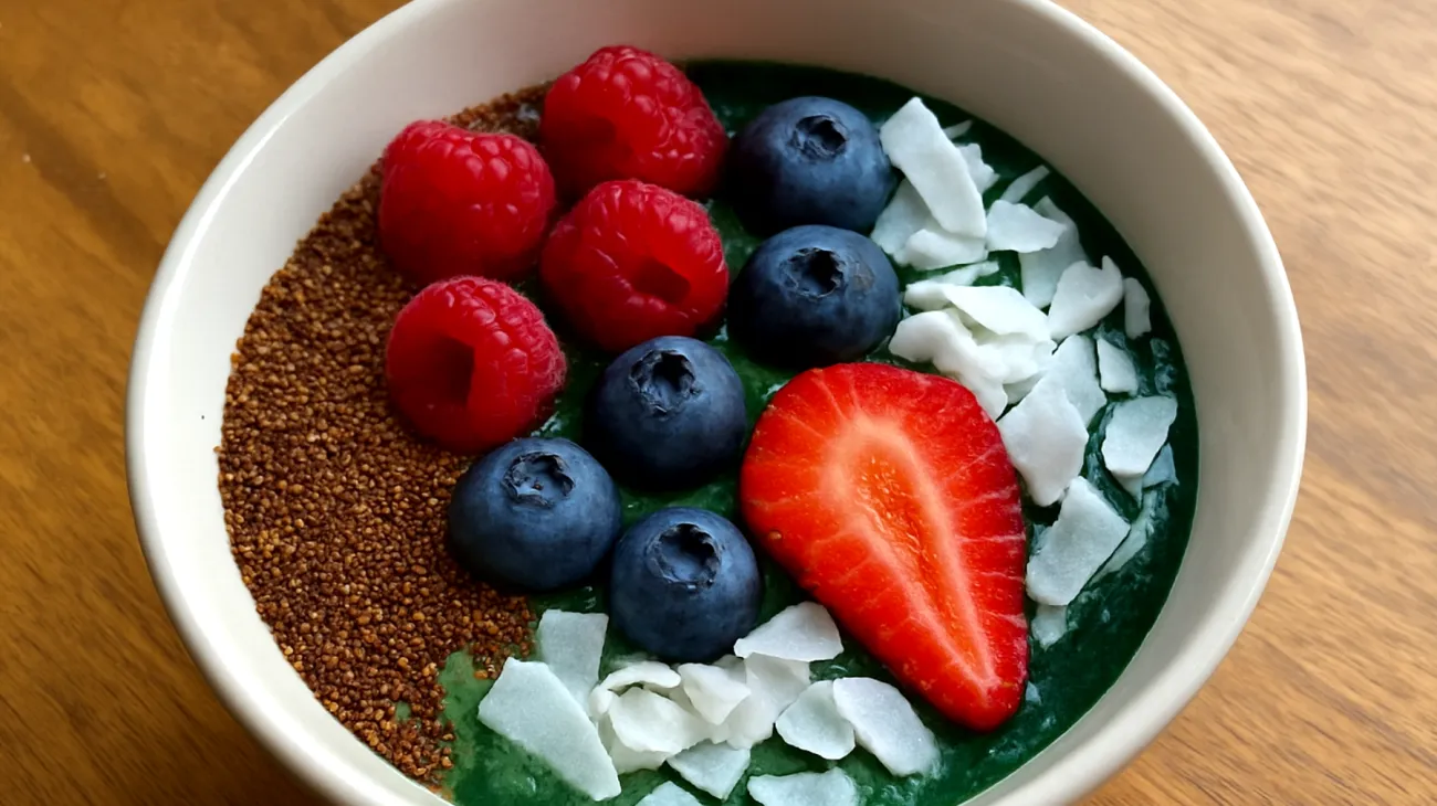 Smoothie bowl au teff et spiruline"
